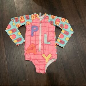 Panda Pool Long Sleeved Rashguard Size 8